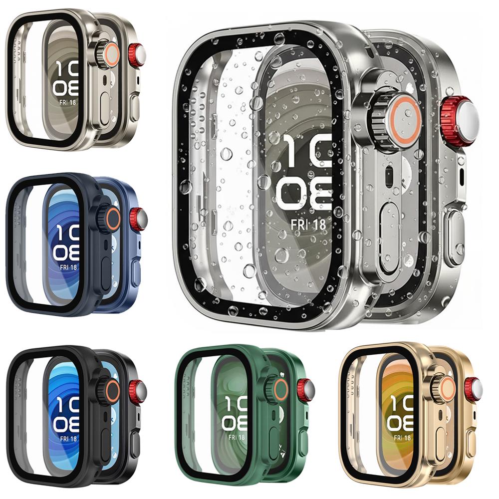 Cover For Huawei watch Fit 4 Pro Screen Protector Bumper Frame Tempered Glass+PC Change To Ultra Case For huawei watch fit 3 4