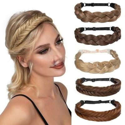 High Temperature Silk Wig Female Hand-woven Headdress Natural Hair Braid Fishbone Braid Twist Braid