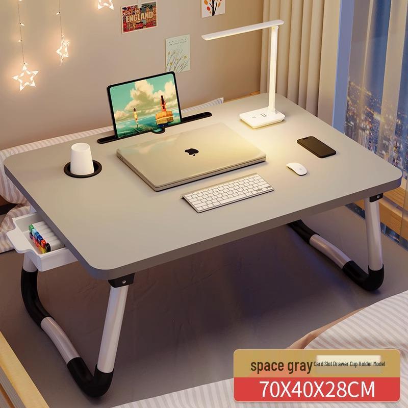 Foldable Bedside Computer Desk for Home, Bedroom, Bay Window, Dorm, or Study
