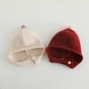 Bonnet Bébé Pompon Couleur Unie Automne Hiver Tricot Cache-Oreilles Bonnet Coupe-Vent Chaud Tout-Petit Garçons Filles Protection Oreilles Bonnet