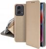 Case for MOTOROLA MOTO G24/G04 SMART BOOK CLOSED CASE GOLD + GLASS