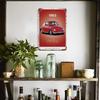 Vintage Car Decoration 80s GTI Sports Classic Car Metal Aluminum Sign Plaque Garage Man Cave Living Room Home Wall Poster Plates