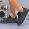 Women Platform Casual Sneakers Fashion Shiny Rhinestone Flat Shoes for Women Shining Crystal Sneaker Lacing Trend Shoes 2026