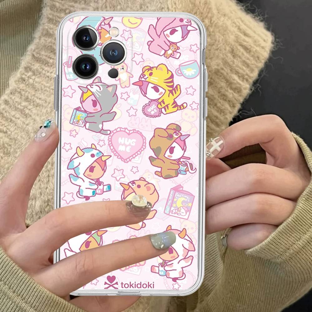 Fashion Brand T-Tokidoki Phone Case For IPhone 17 16 15 14 13 11 12 Pro Max 16 Plus Transparent