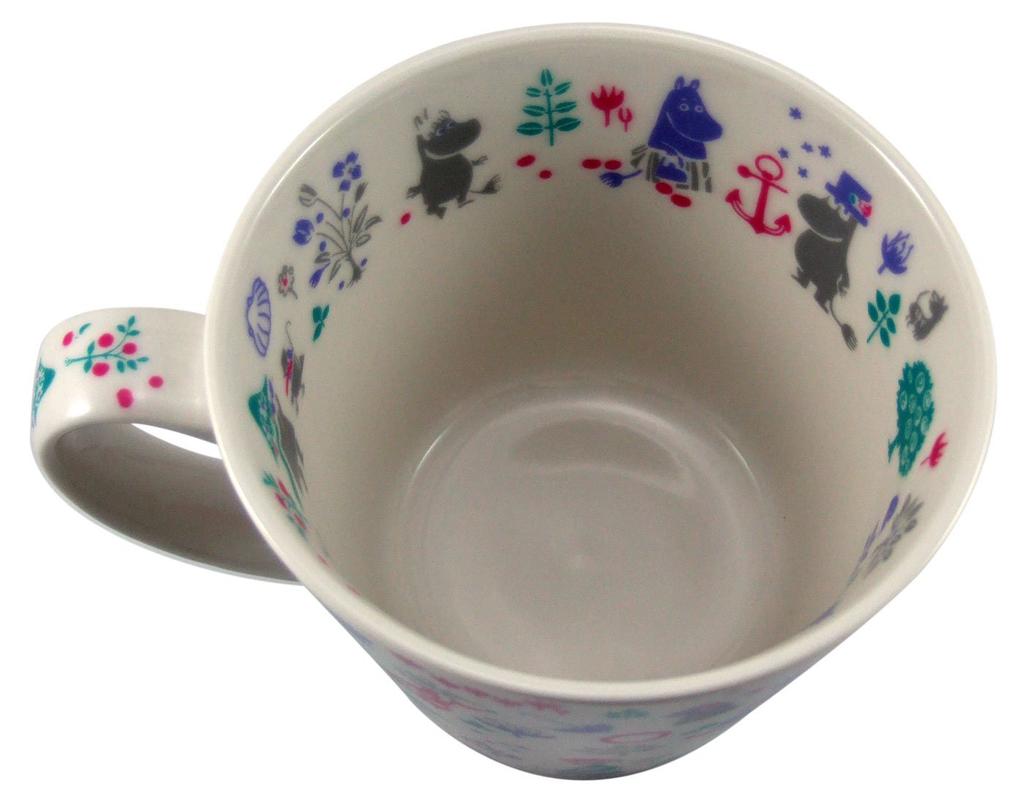 Yamaka Shoten MOOMIN Newborn Soup Mug Microwave Moomin Nordic Day Wedding Made in Stencil, Safe, Merchandise, Style, Mother's Gift, Tableware, Gift,