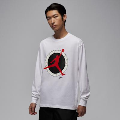 Jordan As M J T Shirts Men s White Crew Neck Moderate L