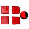 4Pcs Caulking Tools 3-in-1 Silicone Caulking Tools Set Glass Glue Angle Scraper,Caulk Remover Scratching Board Red Multifunction