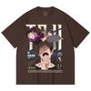 230 Gsm 100% Cotton Jujutsu Kaisen V47 Toji Print Unisex Heavy Cotton T Shirt