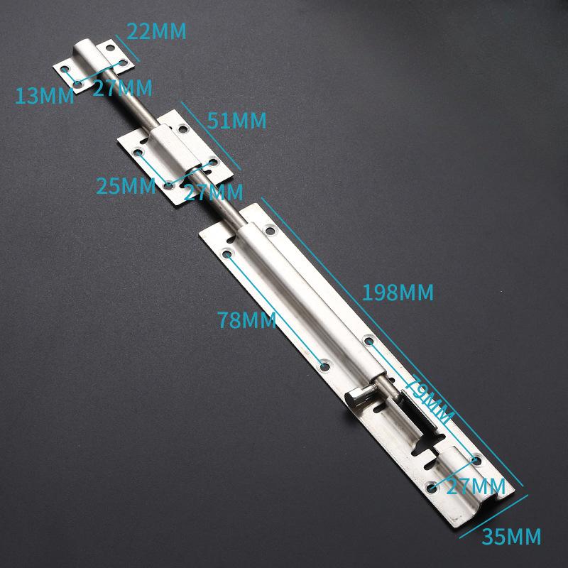 Bolt Security Door Bolt Insert Bolt Factory Direct Selling Stainless Steel Hardware 4