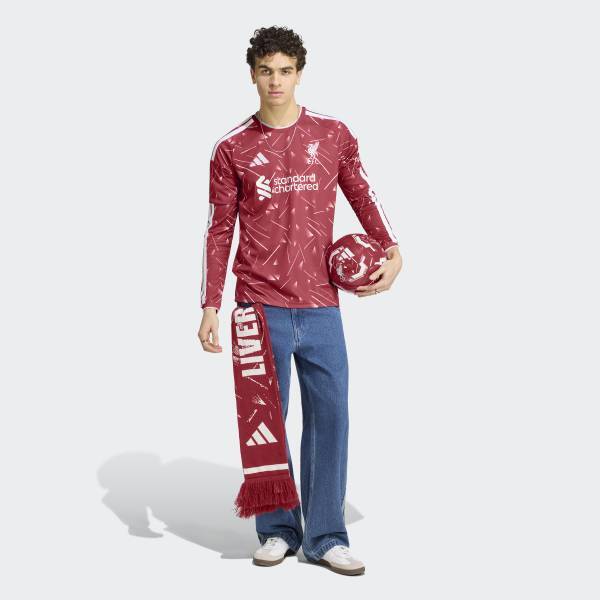 adidas Liverpool Fc 26 27 Long Sleeve Home Jersey Kb8268
