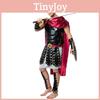 Roman Warrior Costume For Stage Performance With Polyester Fabric For Halloween