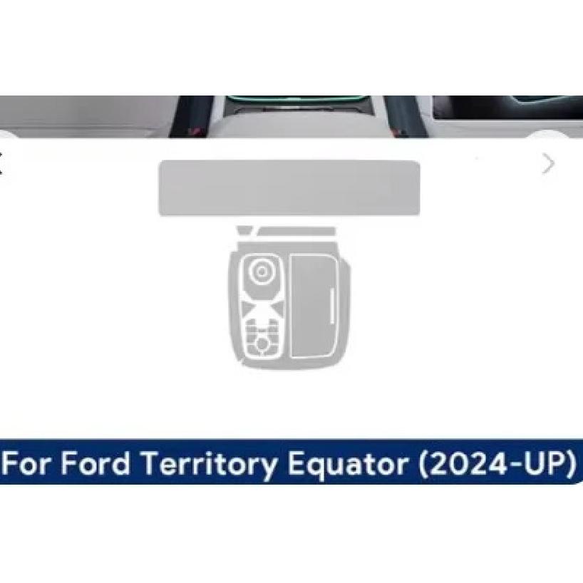 Car Interior TPU Protector Anti-scratch Film For Ford Territory Equator 2024-2025 Protective Transparent Stickers Accessories