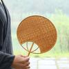 Handcrafts Bamboos Woven Fan Portable Cooling Fan for Summer Cooling Paddles and Weddings Parties Home Wall Decors Gift