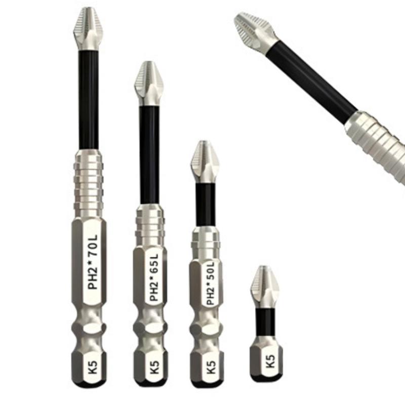 9Pcs/set High Magnetic Screwdriver Drill Bit Durability Universal Anti-Slip Magnetic Electric Screwdriver Set