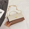 Hot Sale Vintage Woven Top Handle Bag Beige Orange Flap Shoulder Handbag With Chain For Women Daily Commute Work Satchel