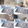 Car Trucks Diggers Cartoon Pattern 3d Digital Printed Bed Set With Polyester Cotton For Kids Bedroom Decor