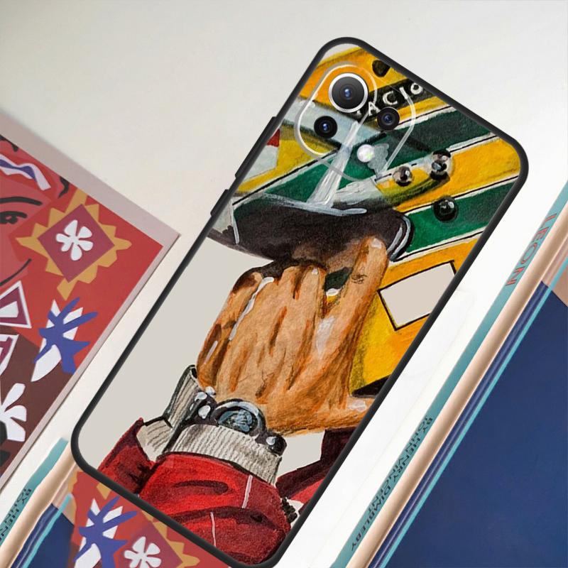 Racing Ayrton Senna Case For POCO F5 X4 F4 GT F3 M5 M5s X3 X5 Pro Cover For Xiaomi 12T Pro 11T 11 12 13 Lite
