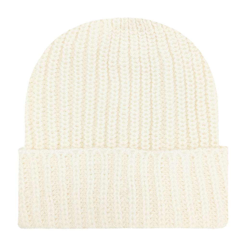 Men's And Women's Thick Needle Knitted Hat For Warmth, Flip Over Hood, Thickened Straight Strip, Versatile Yarn