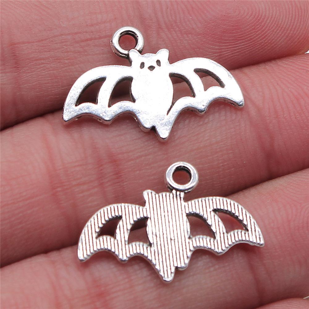 20pcs Halloween Charms For Jewelry Making Ghost Pumpkin Witch Spider Bat Pendants DIY Findings Tibetan Jewelry