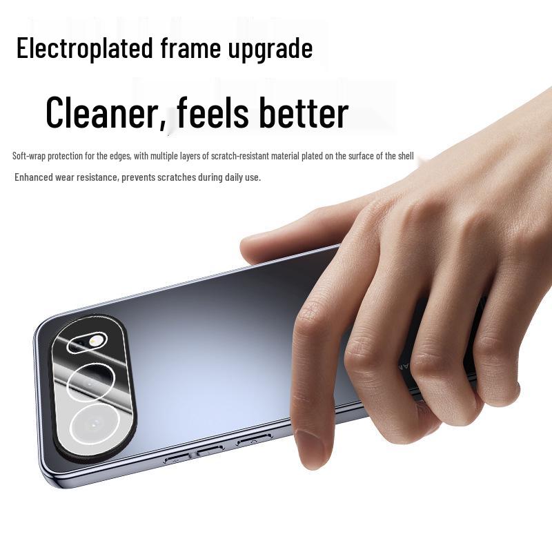 Electroplated Phone Case with Frosted 400 Lens Protection for Honor 80/90/100/200/300 Series