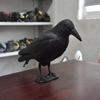 Simulation Black Crow Garden Decoration Suitable Halloween Bird Statue Ornament Outdoor Jardin Terror Black Crow Decorative