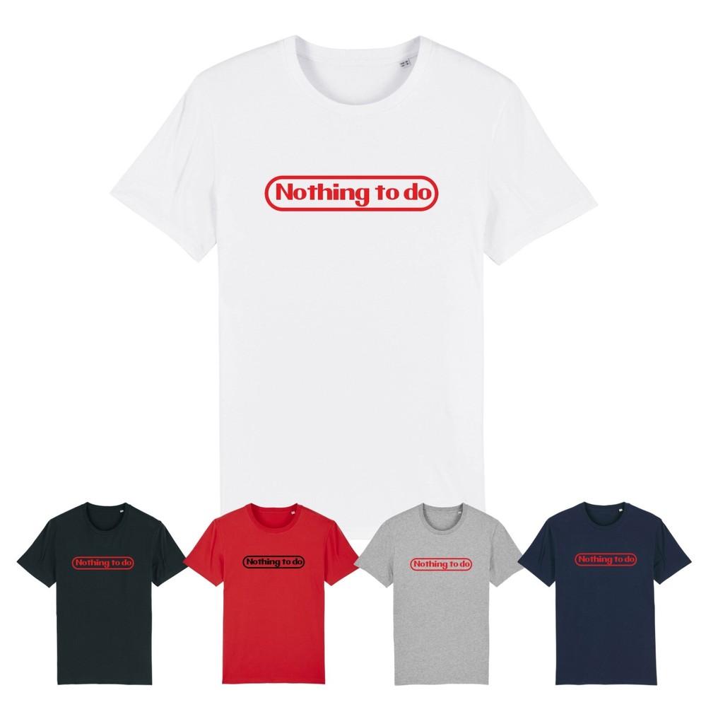 

Funny NOTHING TO DO NINTENDO PARODY JOKE T-SHIRT TOP Gamer Men s Adult S