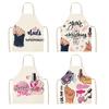 Nail Polish Lipstick Beauty Kitchen Women Apron Household Cleaning Flax Pinafore Salon Home Cooking Baking Adult Bib