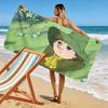 Snufkin Art Print Beach Towel, Large Soft Quick Dry Towel for Beach Camping Swimming