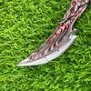 Katana Valorant de 6,3 polegadas 2 unidades Anime Cosplay Adereço Espada Tamanho Real Katana Japonesa Aço Metálico Lâmina de Faca Ninja Sabre de Samurai Brinquedo