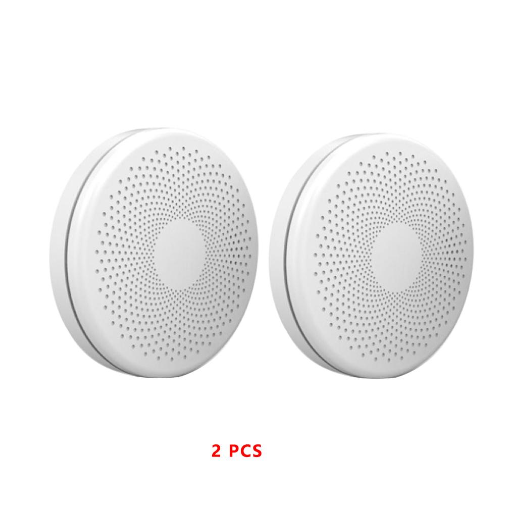 New 2in1 Version WiFi Tuya Smart Co & Smoke Detector Alarm Carbon Monoxide Parlor Room Kitchen Shop Fire PIR Sound Sensor Alert