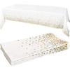 Elegant Dot Disposable Tablecloth, 137 X 274cm - Ideal for Birthday Parties Weddings Youngsters Showers and Special Occasions