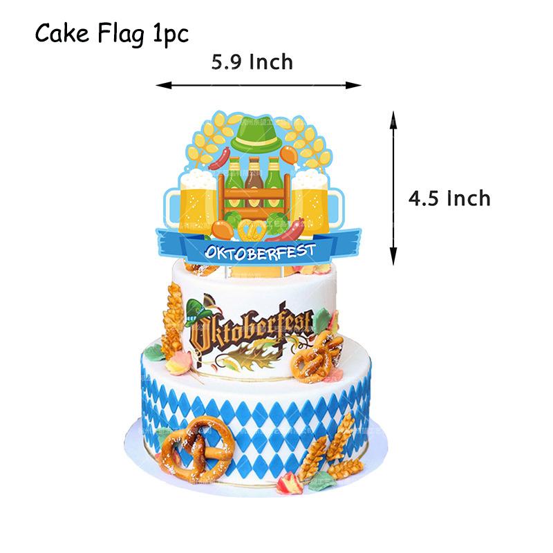 Oktoberfest Party Classic Beer Carnival Festival Disposable Tableware Paper Plates Cups Birthday Balloons Decoration Supplies