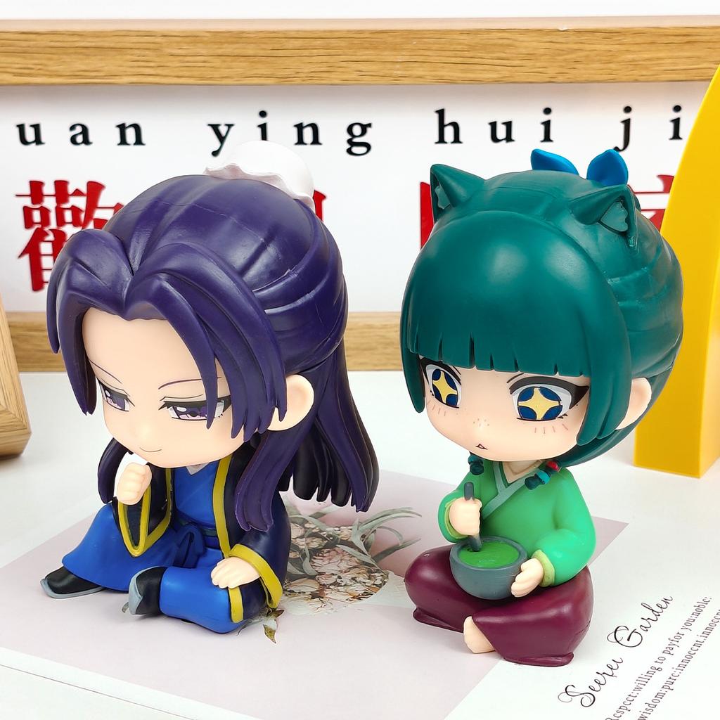 15CM Anime Kusuriya no Hitorigoto Maomao Figure Renshi Model Cute Toy Scene Combination Gift Collection Action Figure Doll PVC