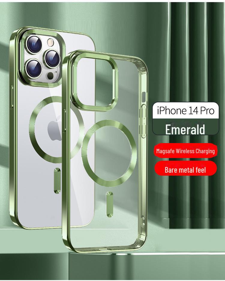 

Magnetic Charging Protective Case for iPhone 11-15 (Anti-Fall) 11 Pro зелений/смарагдовий