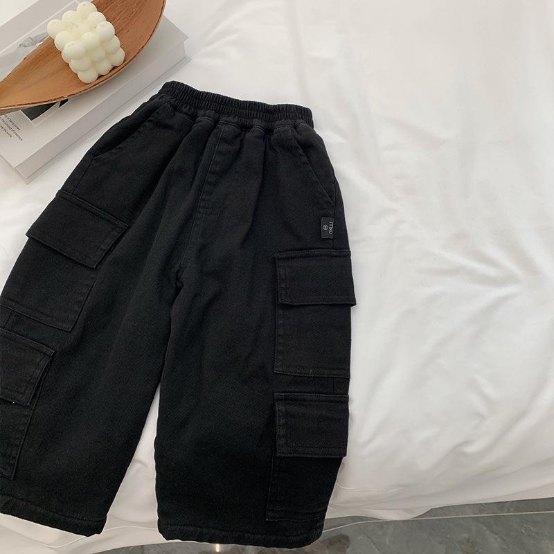 

Зимние брюки для мальчиков на флисовой подкладке — стильные, универсальные комбинезоны для детей 140 cm