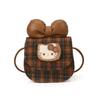 OGAR Hello Kitty Plaid Crossbody Shoulder Bag