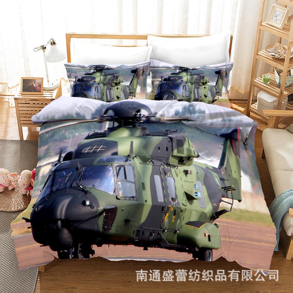 3D Fighter Three-Piece Bedding Home Textile Quilt Cover Four-Piece Children'S Bedding