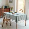 Tablecloth Decorative Cloth Meal Cotton And Linen Small Fresh Fabric Square Plaid Tablecloth Waterproof Coffee Table Cloth