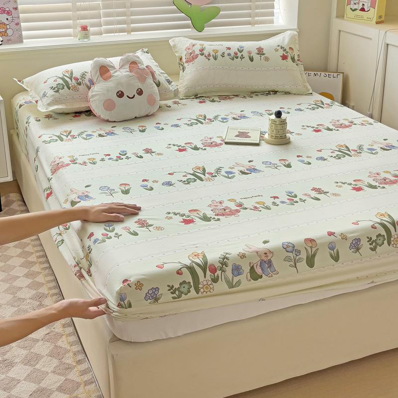 Foreign trade single product ins wind mattress three-piece set simple bedspread single piece Simmons mattress protective cover non-slip fixed