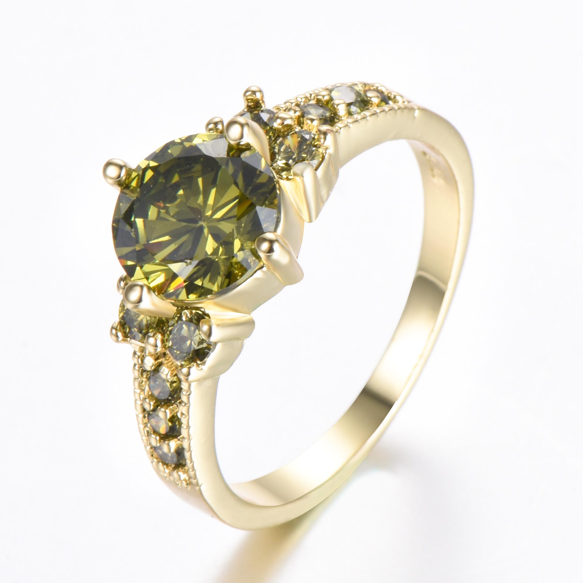 

Европейское и американское бриллиантовое кольцо с цирконом и четырьмя крапанами, круглое, в стиле ретро, простое и с характером No. 11