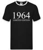 Limited Edition 1964 - Mens Ringer - Birthday Present 60th 60 Gift Age