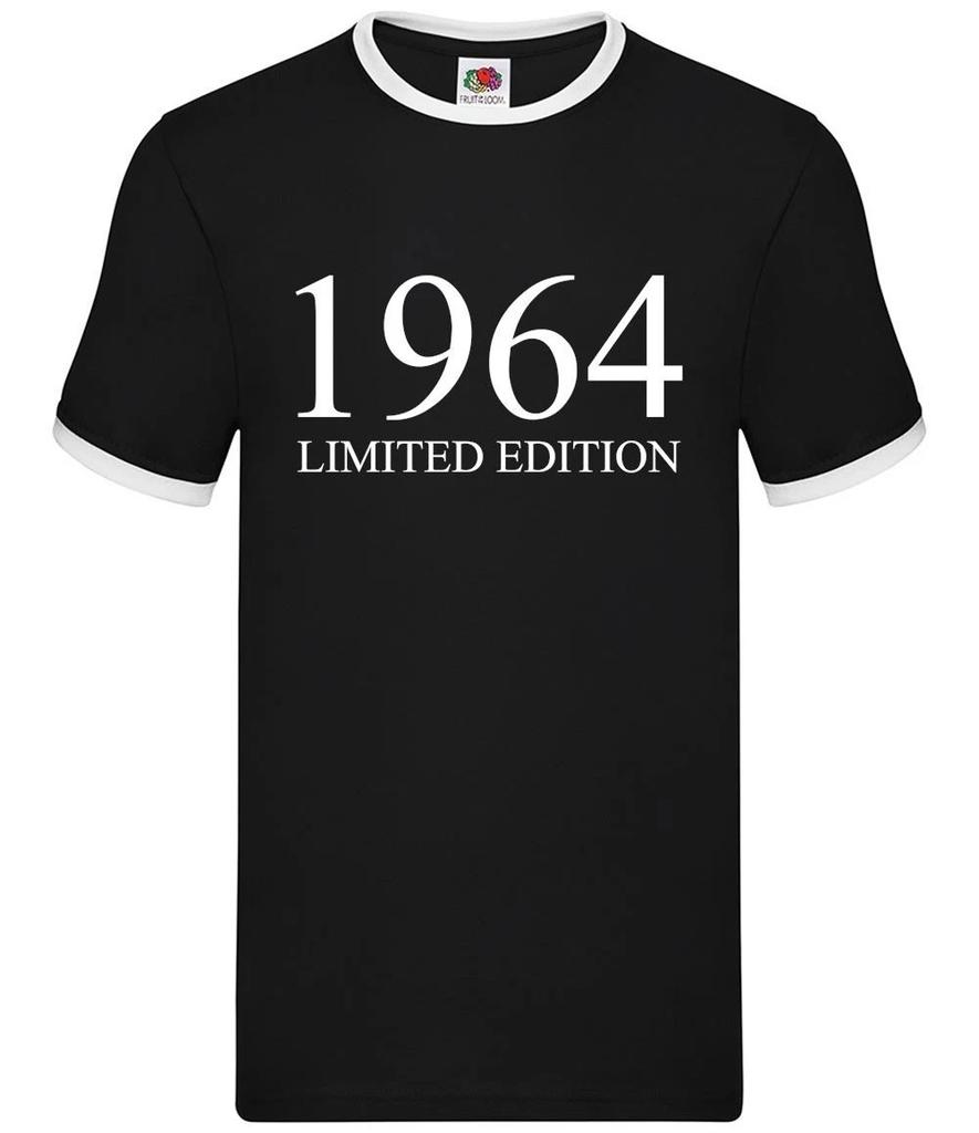 Limited Edition 1964 - Mens Ringer - Birthday Present 60th 60 Gift Age