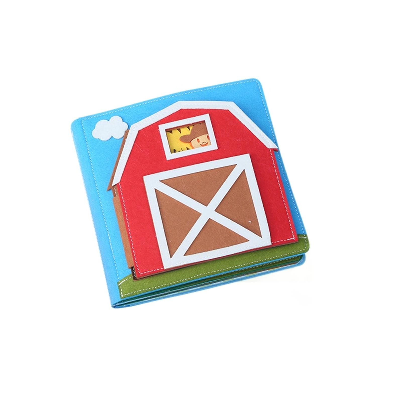

Farm Book Quiet Book Early Education Enlightenment Baby Cloth Book Toy One Size