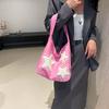 Beautiful Bag Women's Large-capacity 2025 New Summer Foreign Shoulder Bag Cloth Bag Texture Commuter Niche Tote Bag