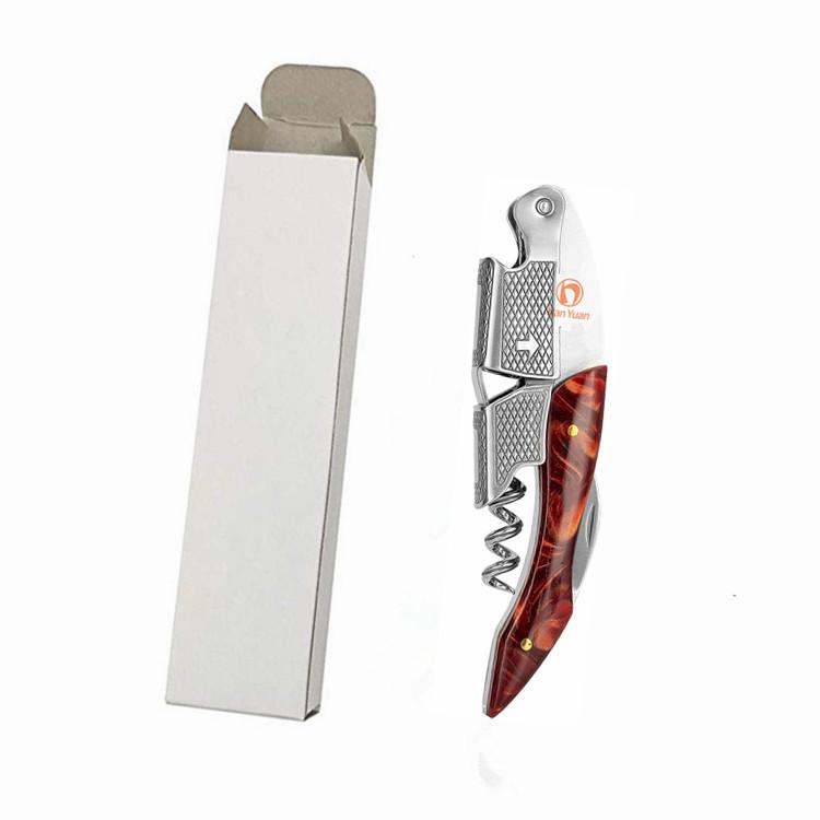 Double Hinge Fulcrum Resin Handle Bulk Wine Bottle Opener Corkscrew With P201-2 красный