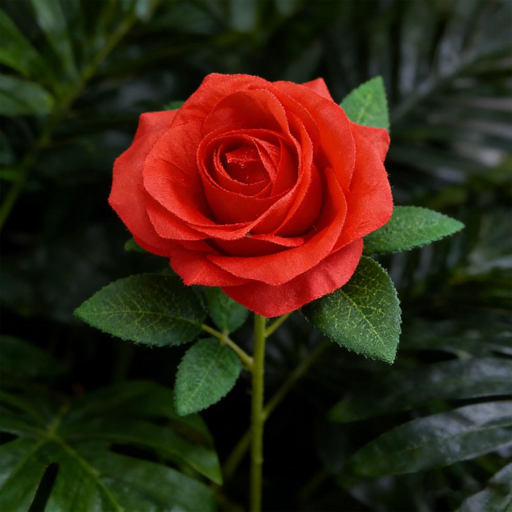 Artificial Flowers Artificial Rose Flower Branch Realistic Silk Bloom Decoration Faux Floral Centerpiece for Home Office Wedding