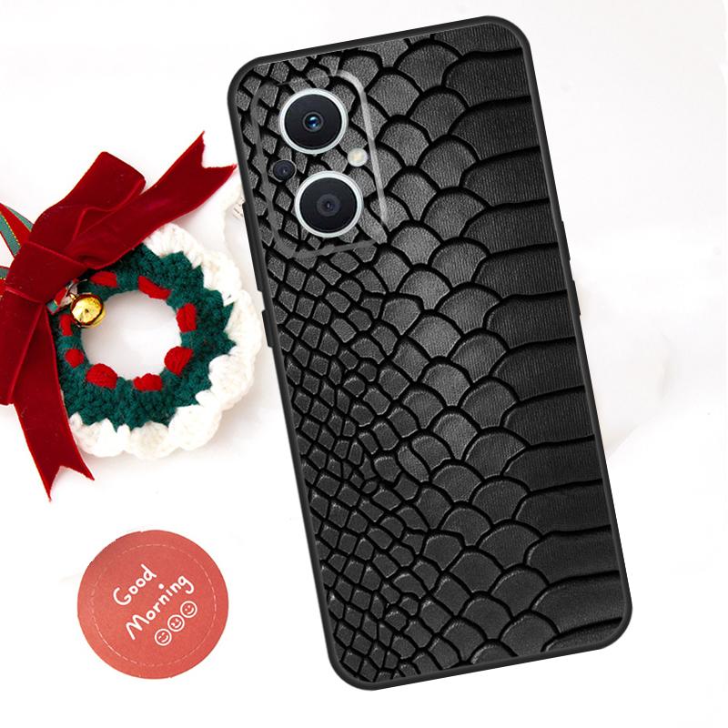 Snake Skin Funda For OPPO Reno 10 11 12 13 14 Pro 11F 12F 13F 14F 7 8 Lite OPPO Find X8 X6 X9 Pro Case