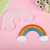 Cute Christmas DIY Bake Snowflake Boy Man Moustache Tie and Rainbow Mold Cookie Cake Decoration Silicone Tool Baking Accessories