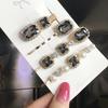 Set Women Hair Clips Jewelry Crystal Hair Accessories For Girls Pearl Geometric Barrettes Pins Christmas Gift