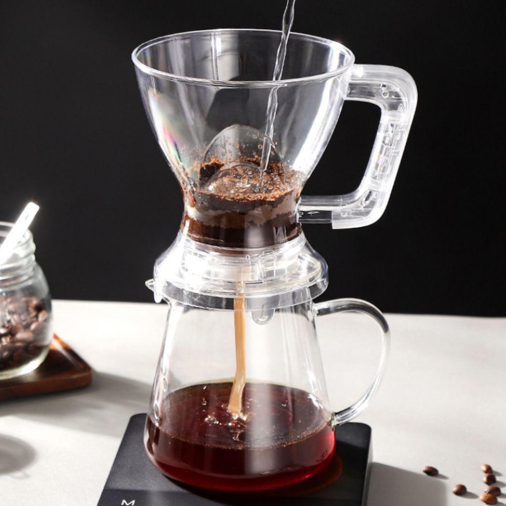 Filter Paper Free Pour Over Coffee Dripper PC Coffee Filter Cup Coffee Brewer Pot  Living Rooom